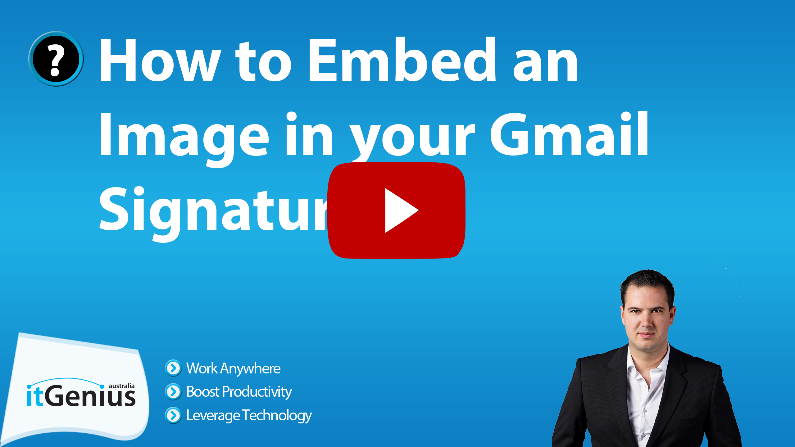 How to Embed an Image in your Gmail Signature