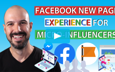 Facebook New Page Experience for Micro-influencers