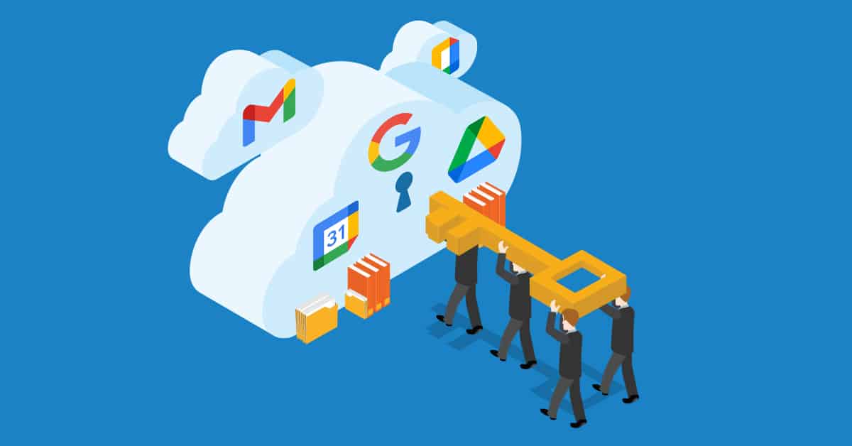 illustration of google cloud